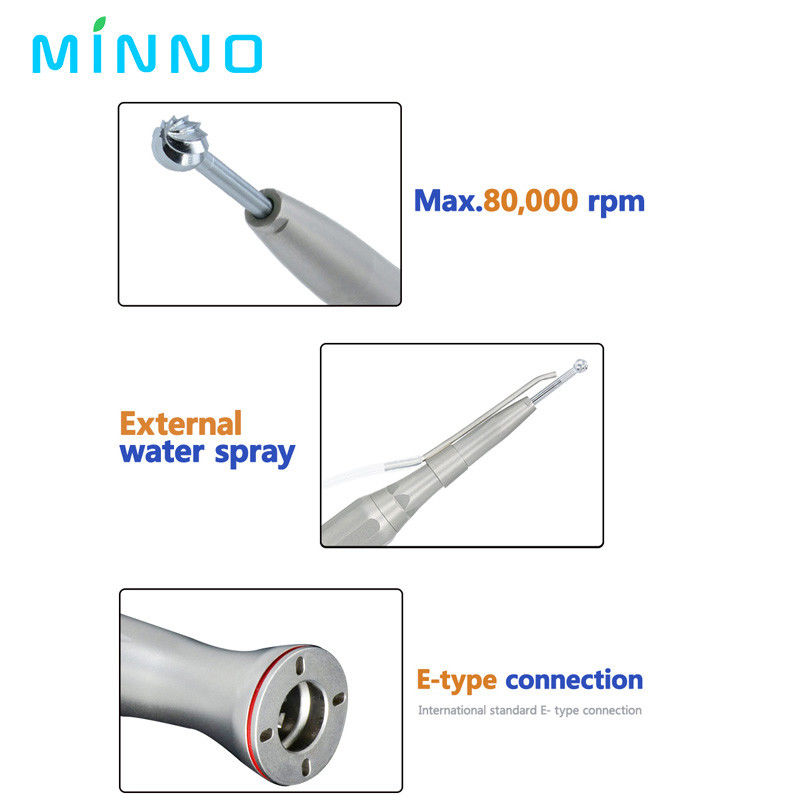 SS Contre-angle de la pièce à main chirurgicale 0.3Mpa-0.4Mpa E type pièce à main