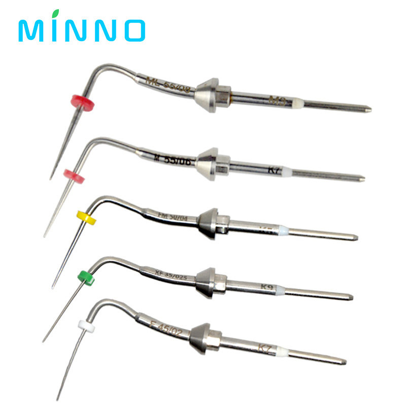 Accessoires dentaires Percha Gutta stylo / pointe de pistolet Plugger chauffé Aiguilles Système d'obturation endodontique dentaire Accessoires Gutta Percha Plugger thermique Obturateur Plugger cardiaque pour dentiste