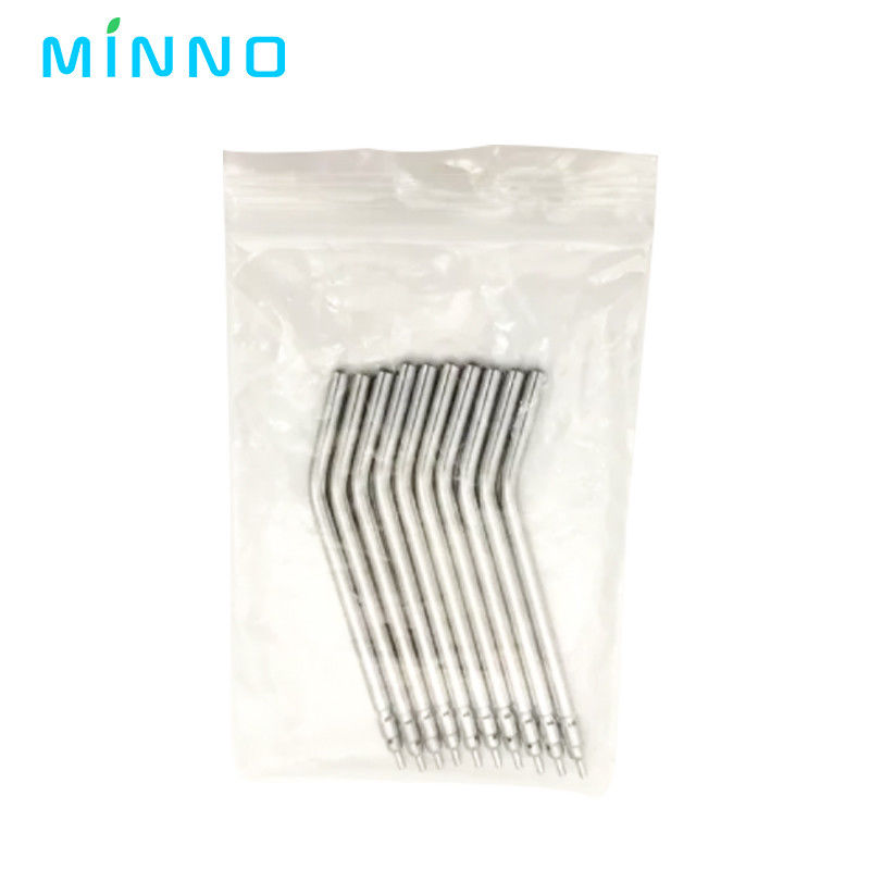 10pcs en acier inoxydable Seringuette dentaire à air triple 3 voies Seringuette à air d'eau à pulvérisation
