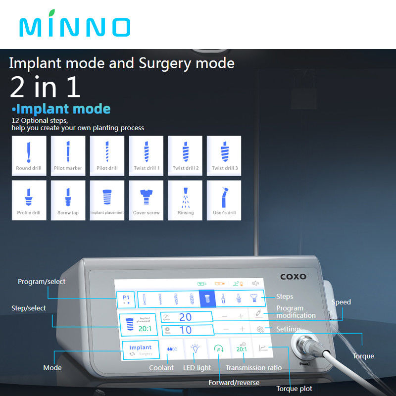 Le moteur de l'implant dentaire COXO C-SAILOR PRO+ 300 tours par minute