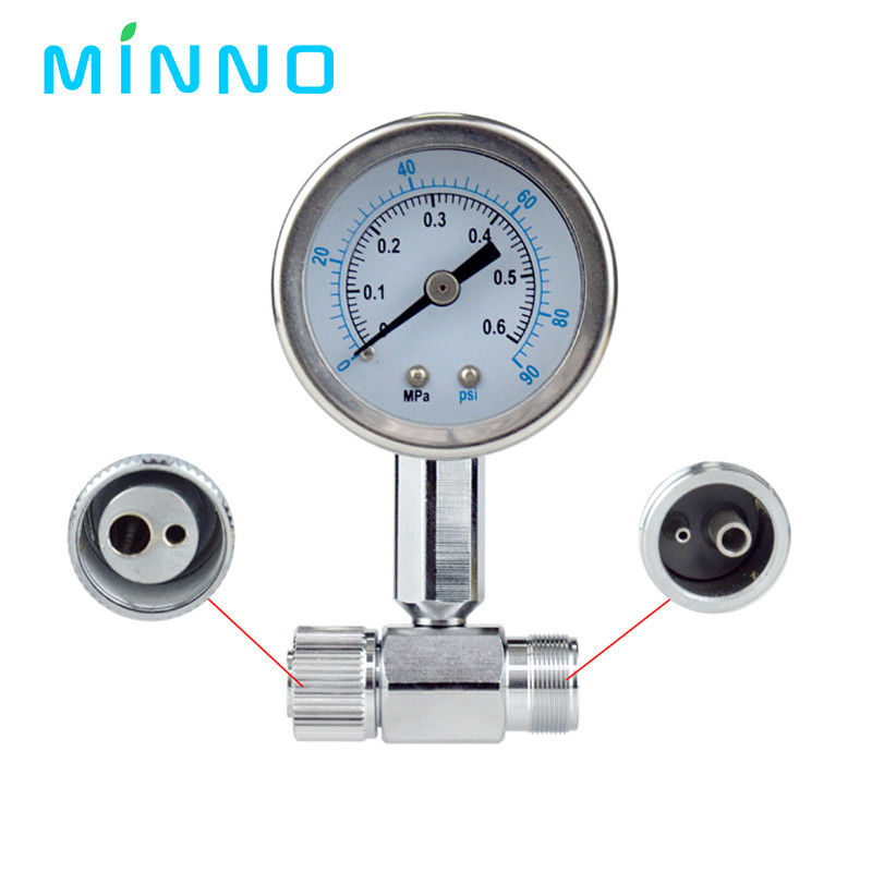 Manomètre de turbine dentaire pour les pièces à main à grande et à basse vitesse, manomètre de pression, épreuve de pression de l'air