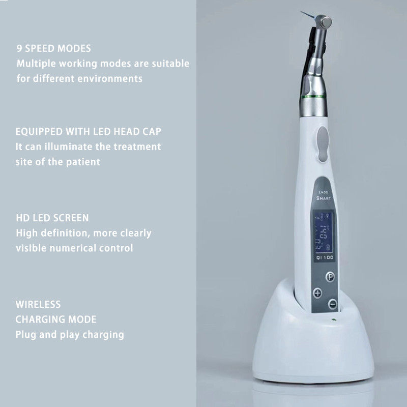Moteur dental sans fil Endo avec lampe LED Endomoteur 16: 1 angle de contraction de la réduction dentaire