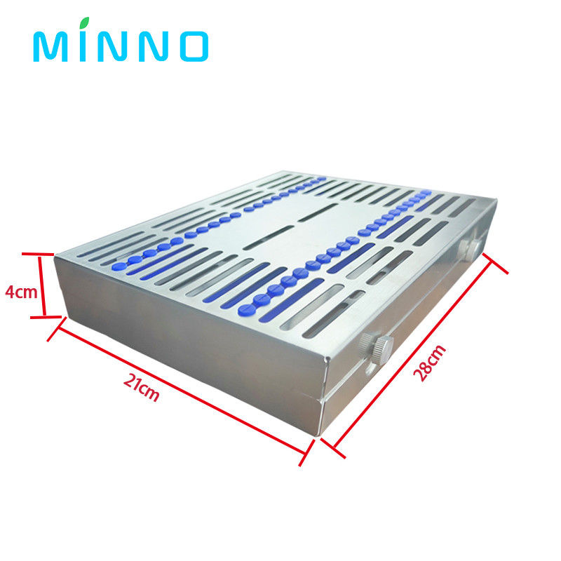 Rack de stérilisation dentaire boîte de stérilisation chirurgicale autoclavable Denspay cassette de fichier dentaire en acier inoxydable Burs désinfectant