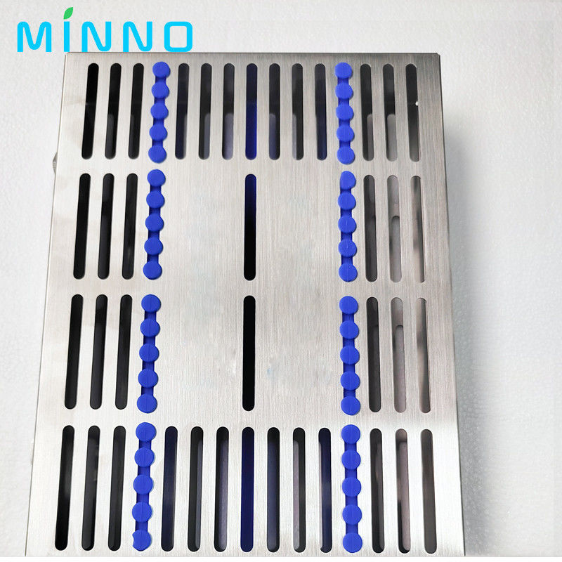 Rack de stérilisation dentaire boîte de stérilisation chirurgicale autoclavable Denspay cassette de fichier dentaire en acier inoxydable Burs désinfectant