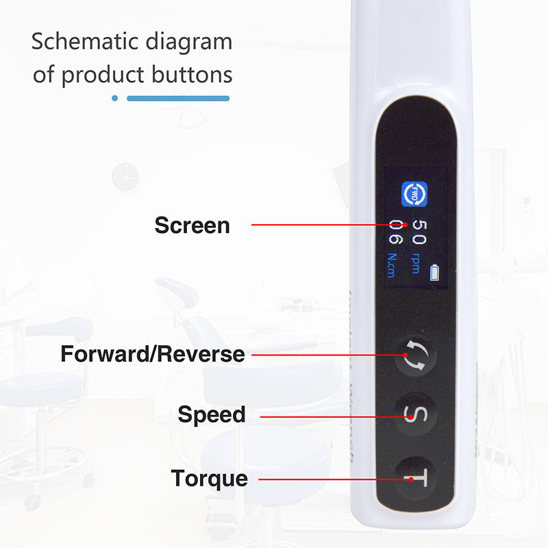 Clés dentitaires sans fil à 360° à rotation Mini Torque Wrench de BetterWay Motor X pour les implants endodontiques