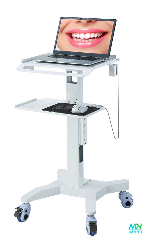 Équipement de laboratoire dentaire roue silencieuse porteuse de scanner 3D oral hébergeur chariot mobile avec prise de frein Dentis