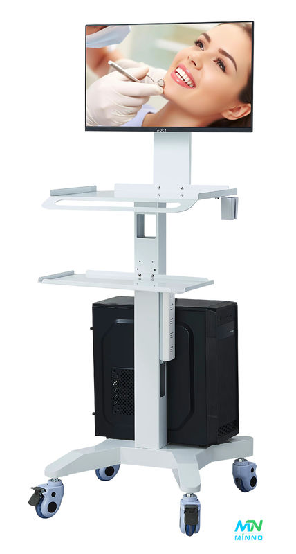 Équipement de laboratoire dentaire roue silencieuse porteuse de scanner 3D oral hébergeur chariot mobile avec prise de frein Dentis