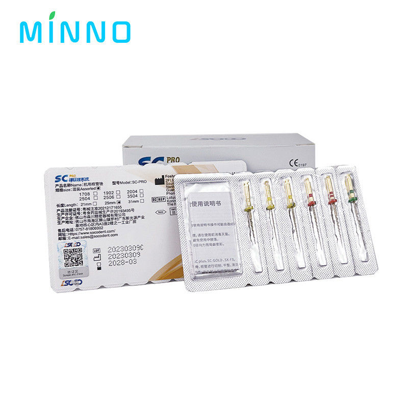 Dentistique SX-F3 Fichiers bleus Nitinol moteur rotatif universel Endodontique Anti-fatigue Aiguille constante Dentisterie Tapis de canal racinaire