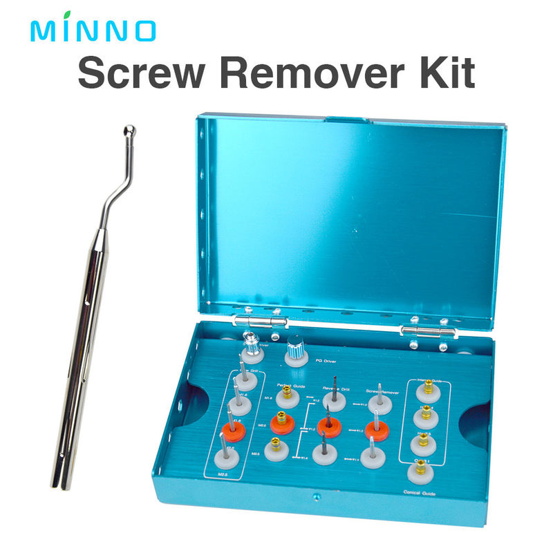 Kit d'élimination des vis,Outil d'élimination des vis de l'appui de l'implant dentaire,Dispositifs médicaux dentaires,Forage d'outil d'urgence pour implant dentaire