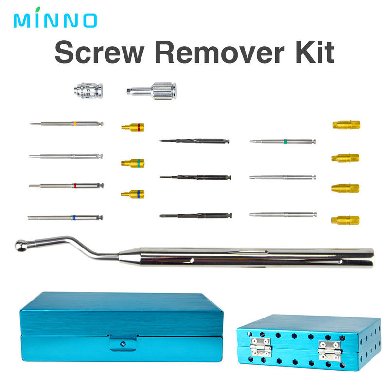 Kit d'élimination des vis,Outil d'élimination des vis de l'appui de l'implant dentaire,Dispositifs médicaux dentaires,Forage d'outil d'urgence pour implant dentaire