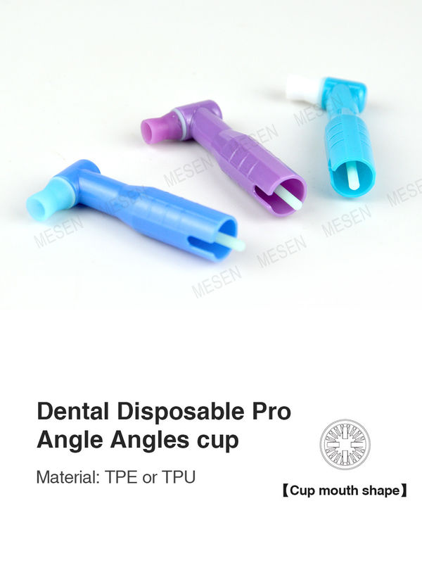 Coupe à angle d'affichage dentaire jetable, coupe de prophylaxie