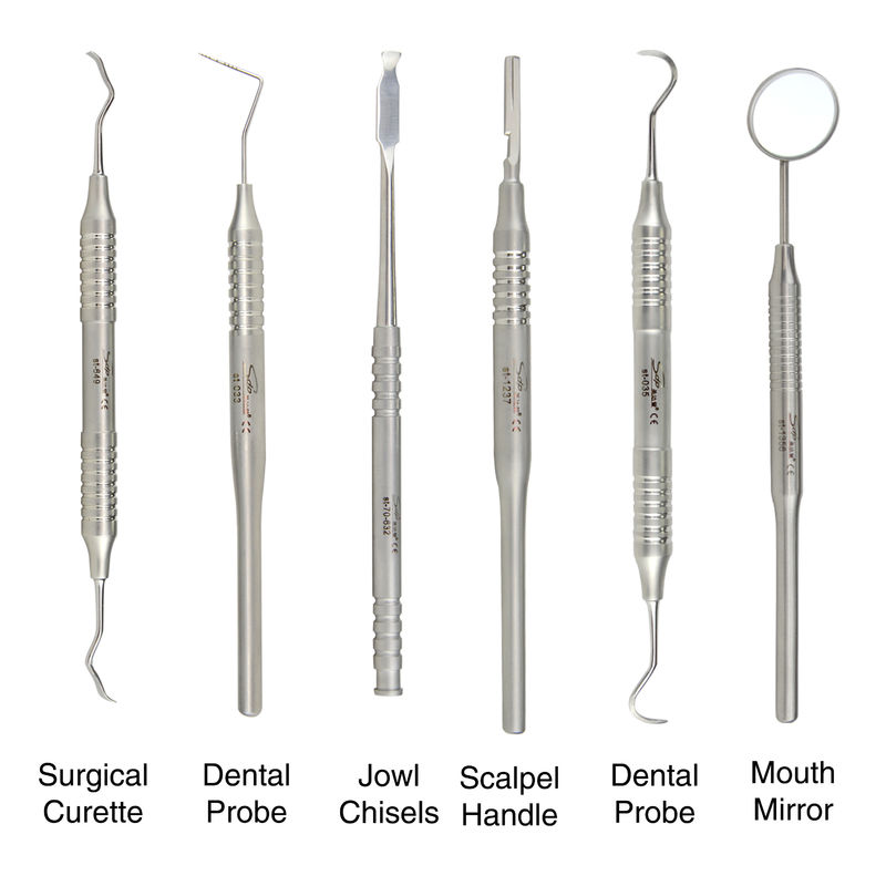 26 ensembles d'instruments d'implantation dentaire importés Ensemble d'opération d'implantation Fabriqué en acier inoxydable 304 importé